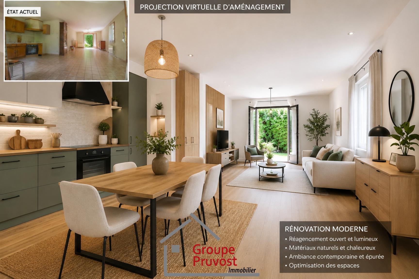 Maison plain-pied 70m² avec garage